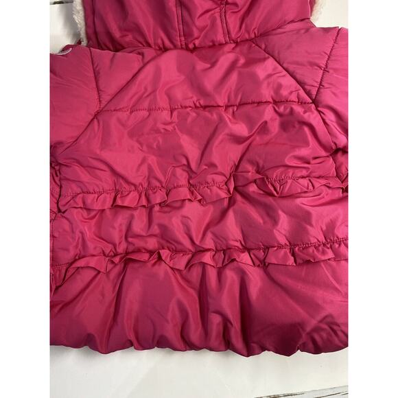 Weatherproof Baby Snow Pants Bibs and Jacket Pink 24 months Ruffled Puffer Coat - Picture 8 of 12